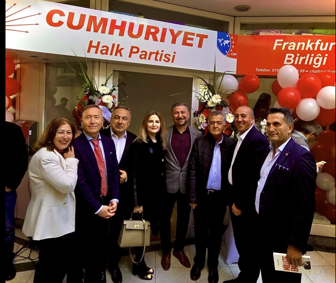 Frankfurt CHP Bürosu nun açılış davetine katıldık 